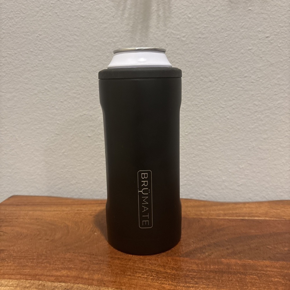 Brumate Hopsulator‎ Slim Can Cooler Tumbler 12 oz Drink Holder Matte Black